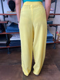 Pantalone 80s giallo limone