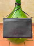 Pochette nera con fiocco