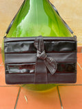 Pochette nera con fiocco