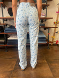 Jeans Vichy floreale onyx