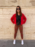 Fuseaux con rose rosse