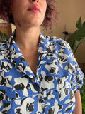 Camicia fuori blu