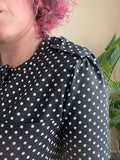 Camicia nera a pois