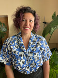 Camicia fuori blu