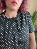 Camicia nera a pois