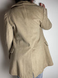 Cappotto beige doppio petto