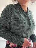 Camicia verde a pois
