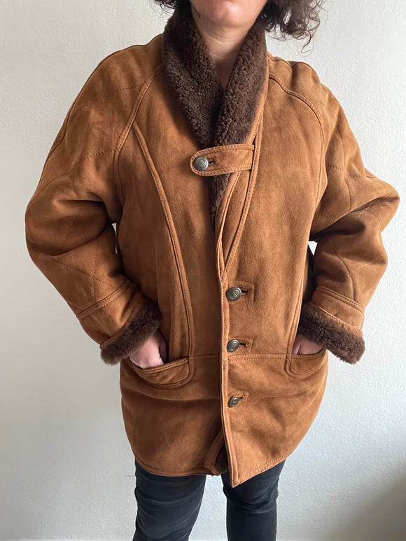 Shearling biscotto