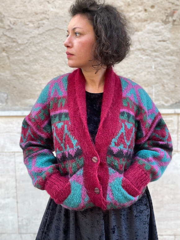 Cardigan Bordeaux