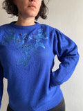 Maglione blu elettrico