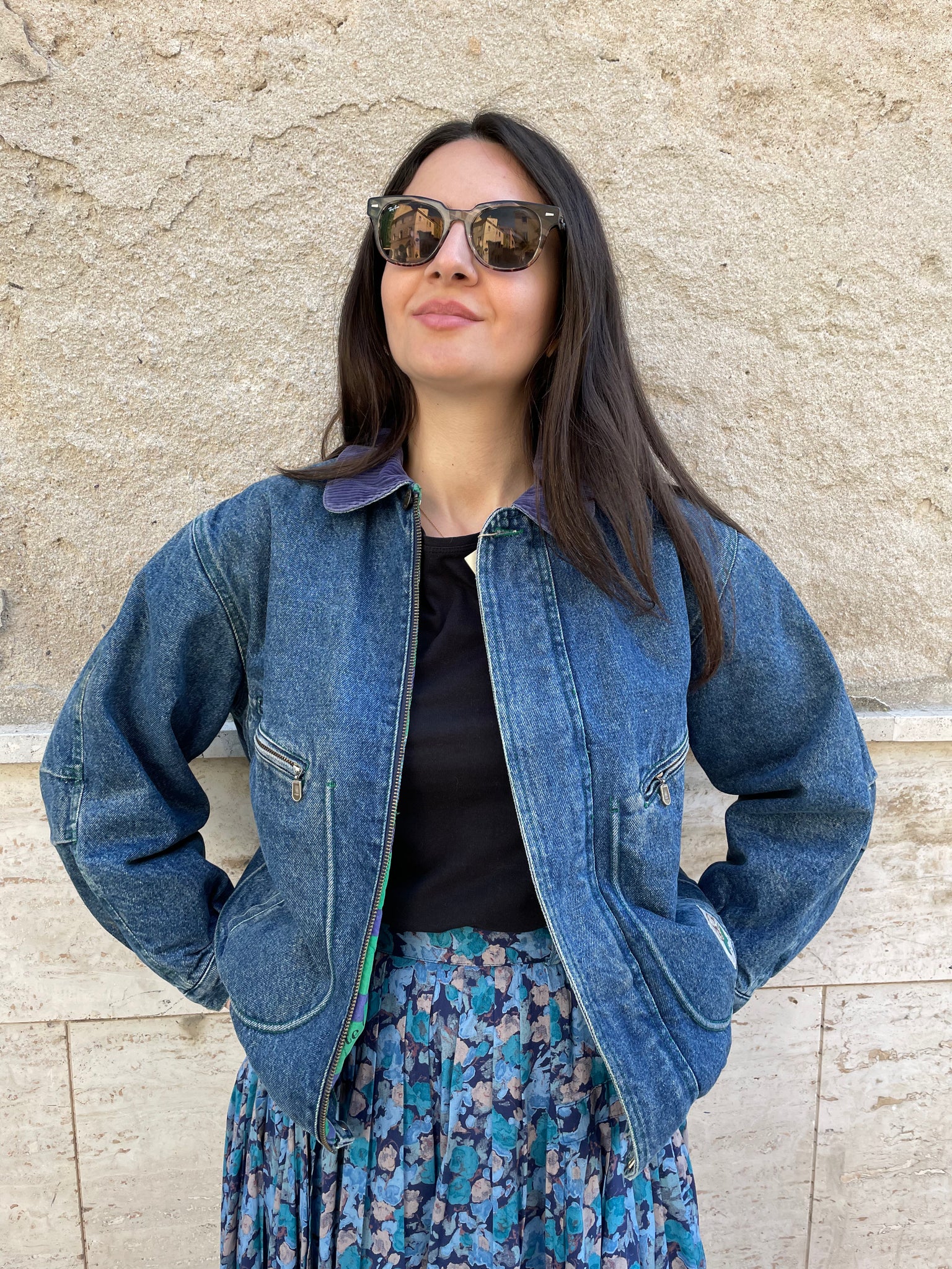 Giubbotto jeans benetton deals