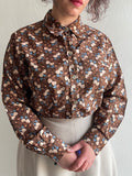 Camicia marrone fantasia