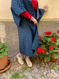 Completo Kimono blu e rosso