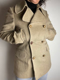 Cappotto beige doppio petto