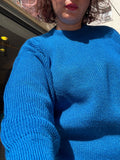 Maglione blu elettrico