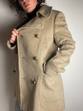 Cappotto beige doppio petto