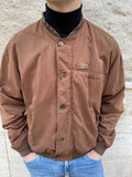 Bomber cotone marrone