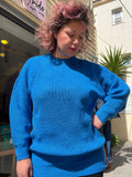 Maglione blu elettrico