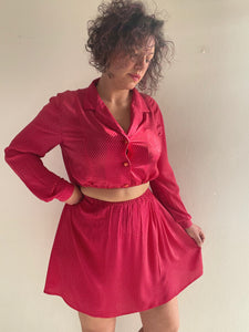 Completino rosso a pois