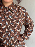 Camicia marrone fantasia