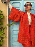 Completo Kimono lungo arancio