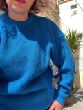 Maglione blu elettrico