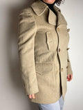 Cappotto beige doppio petto